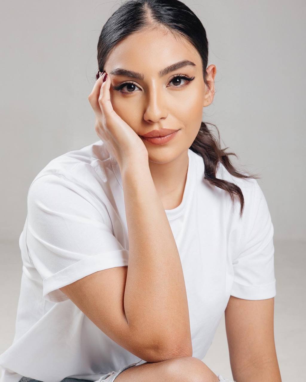 Portrait of Nany in a white shirt